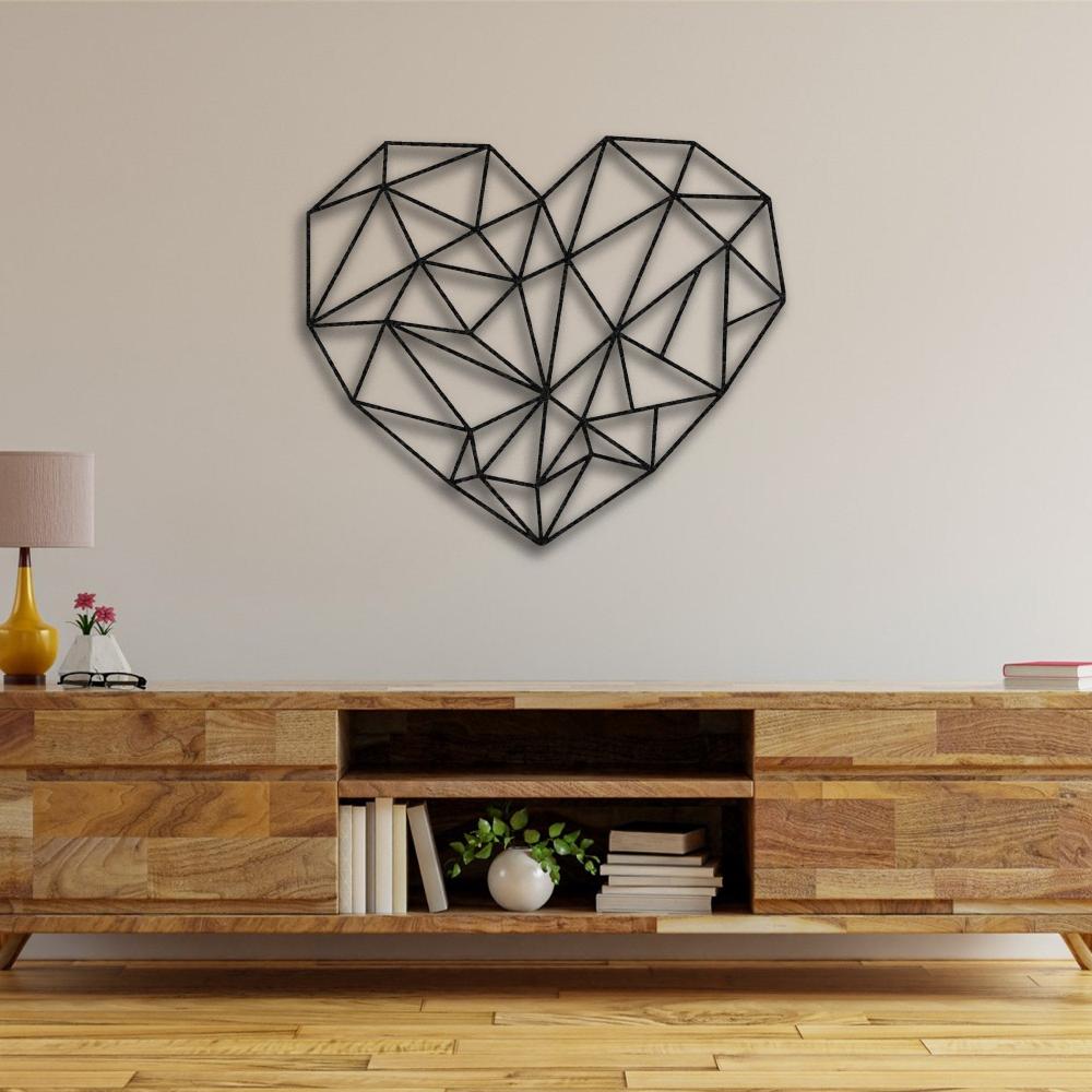 Metal Geometric Heart Wall Art from VITAHOME DESIGN LLC
