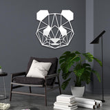 Metal Geometric Panda Line Art from VITAHOME DESIGN LLC