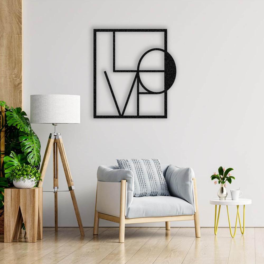 Metal Love Letters Black Wall Art from VITAHOME DESIGN LLC