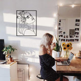 Metal Make Up Lady Wall Art from VITAHOME DESIGN LLC