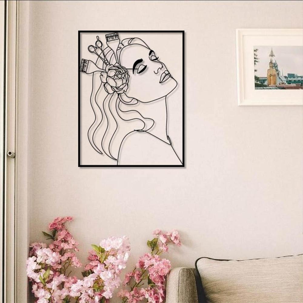 Metal Make Up Lady Wall Art from VITAHOME DESIGN LLC