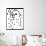 Metal Make Up Lady Wall Art from VITAHOME DESIGN LLC