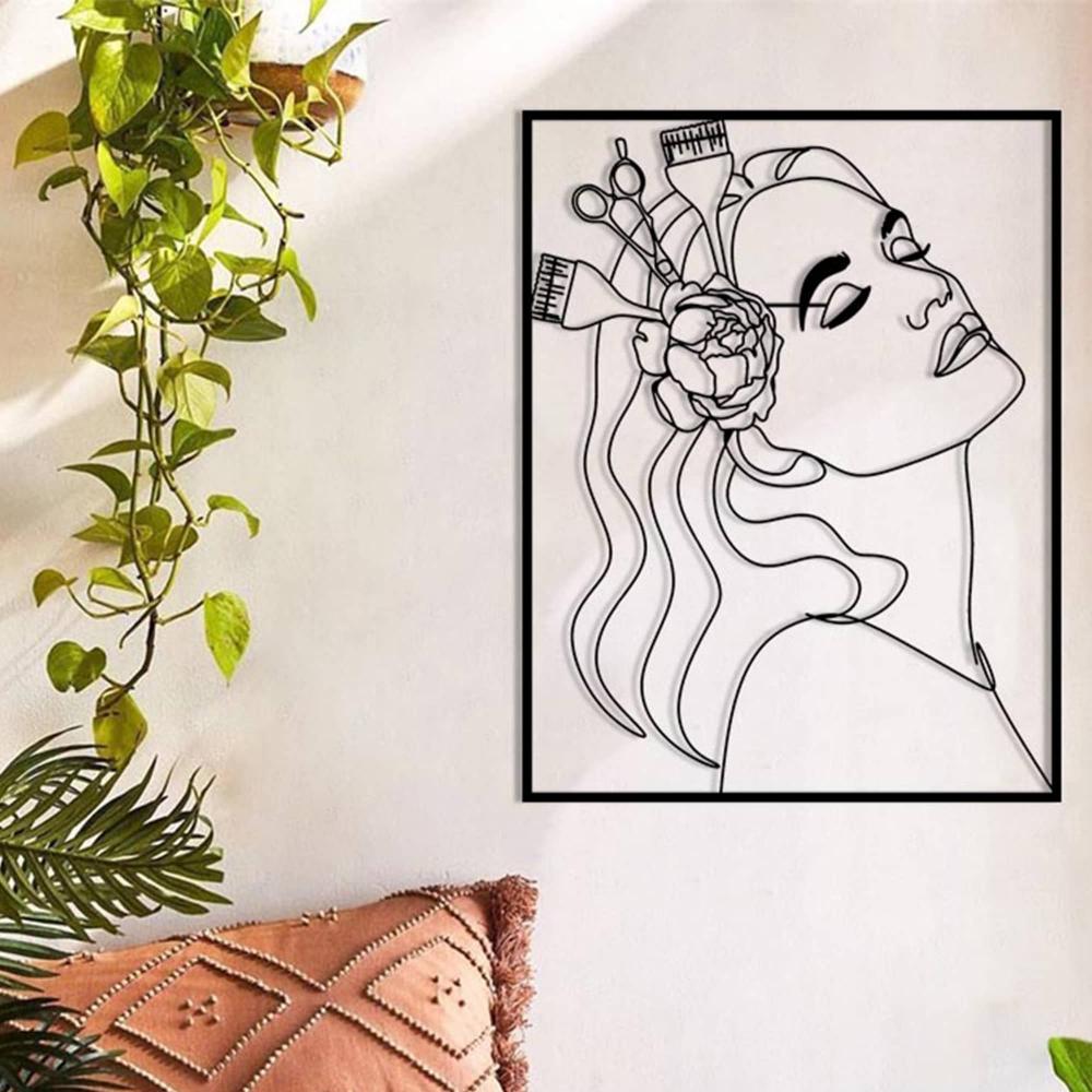 Metal Make Up Lady Wall Art from VITAHOME DESIGN LLC