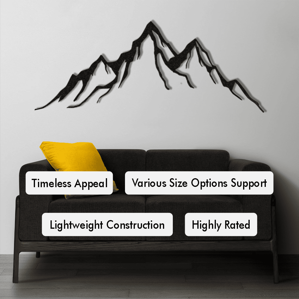 Metal Mountain Wall Decor from VITAHOME DESIGN LLC