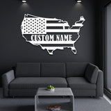 Metal USA Custom Map Wall Art from VITAHOME DESIGN LLC