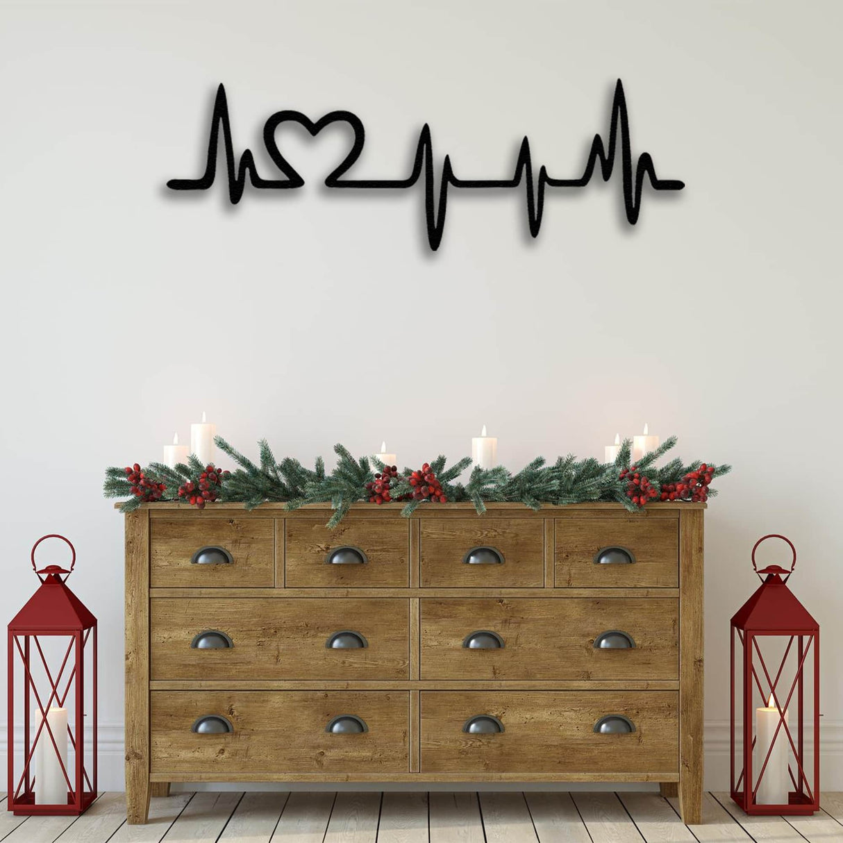 Heart Beat Rhythm Metal Coat Rack from VITAHOME DESIGN LLC