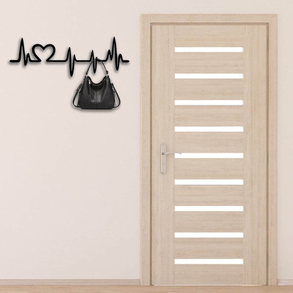 Heart Beat Rhythm Metal Coat Rack from VITAHOME DESIGN LLC