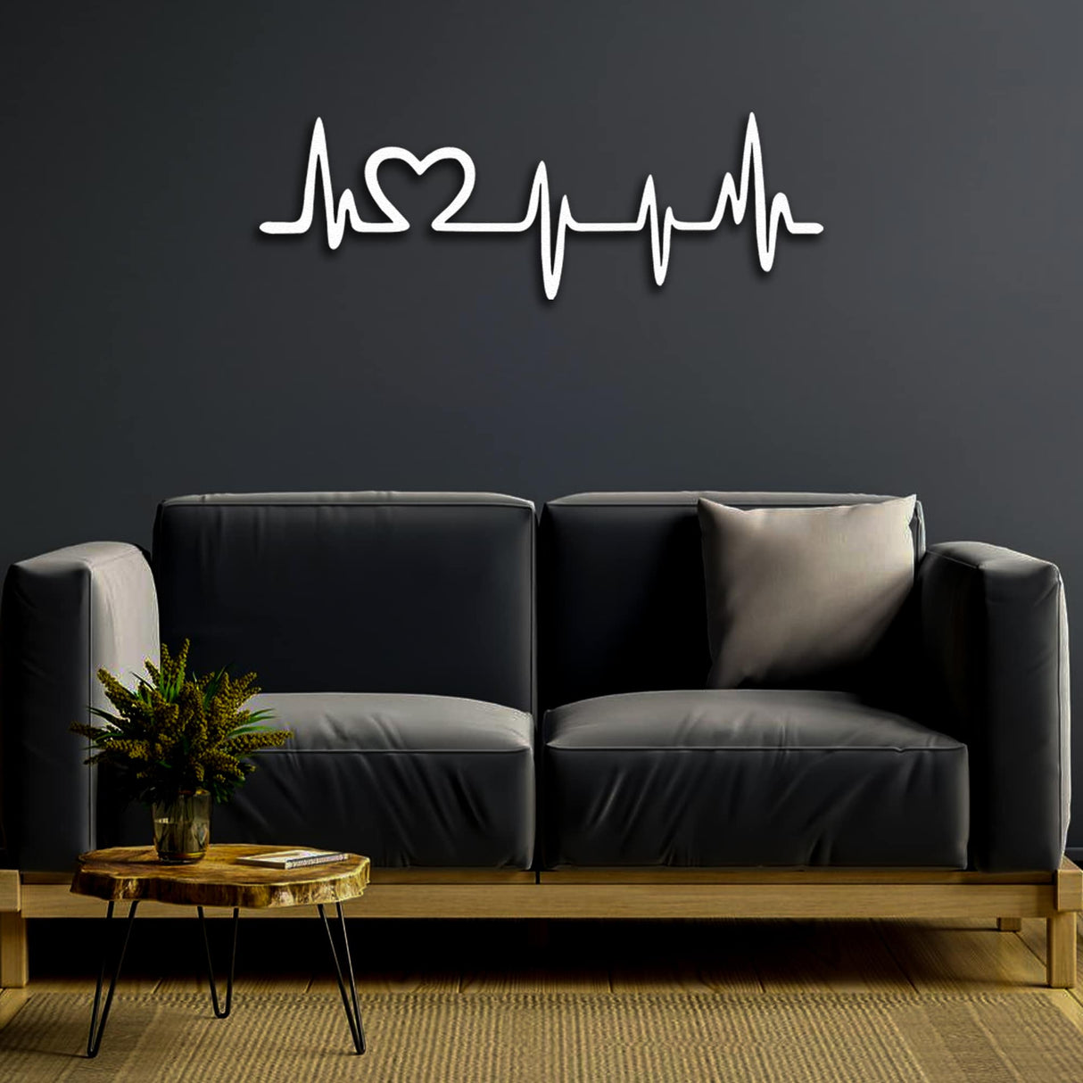 Heart Beat Rhythm Metal Coat Rack from VITAHOME DESIGN LLC