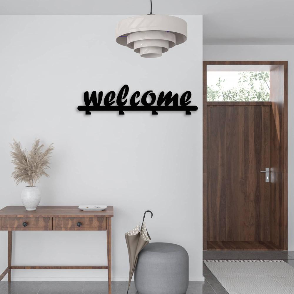 Welcome Written Metal Coat Rack from VITAHOME DESIGN LLC