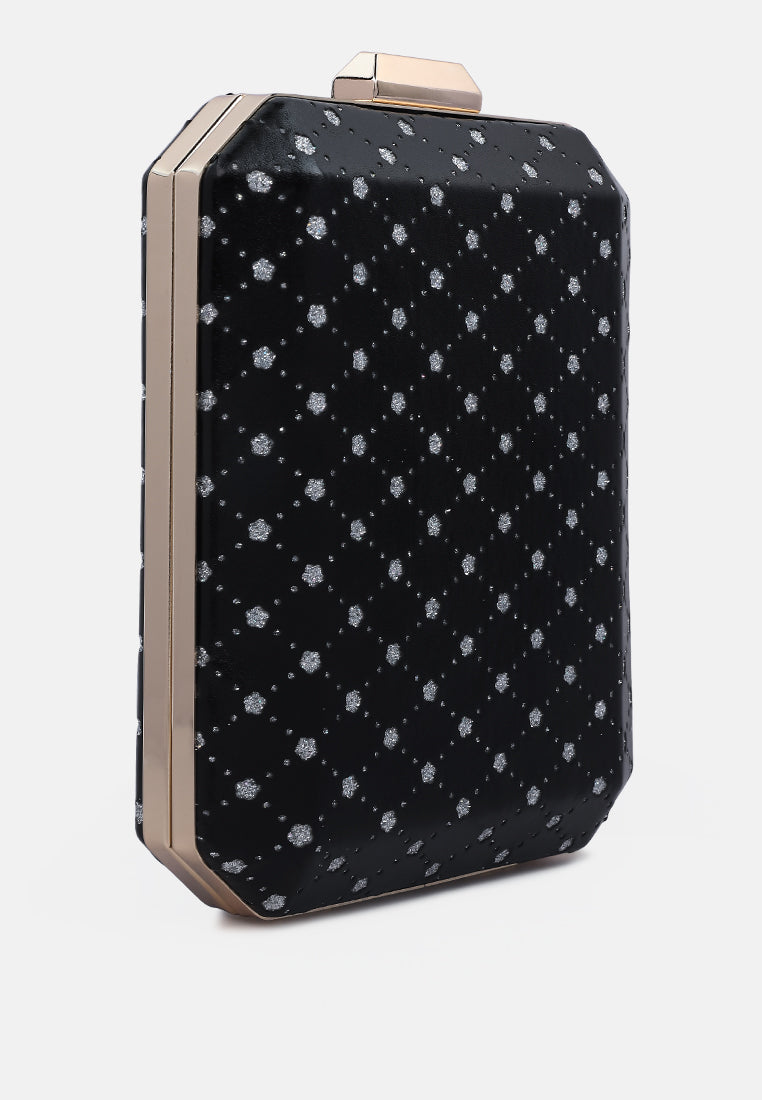 Metallic Cut Out Clutch Bag from London Rag International