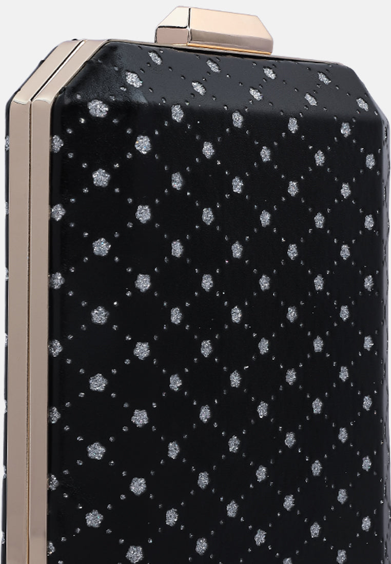 Metallic Cut Out Clutch Bag from London Rag International