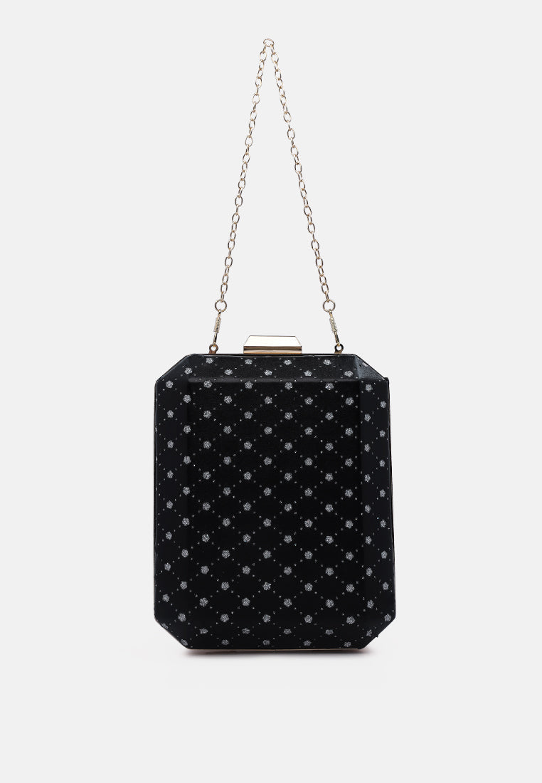 Metallic Cut Out Clutch Bag from London Rag International
