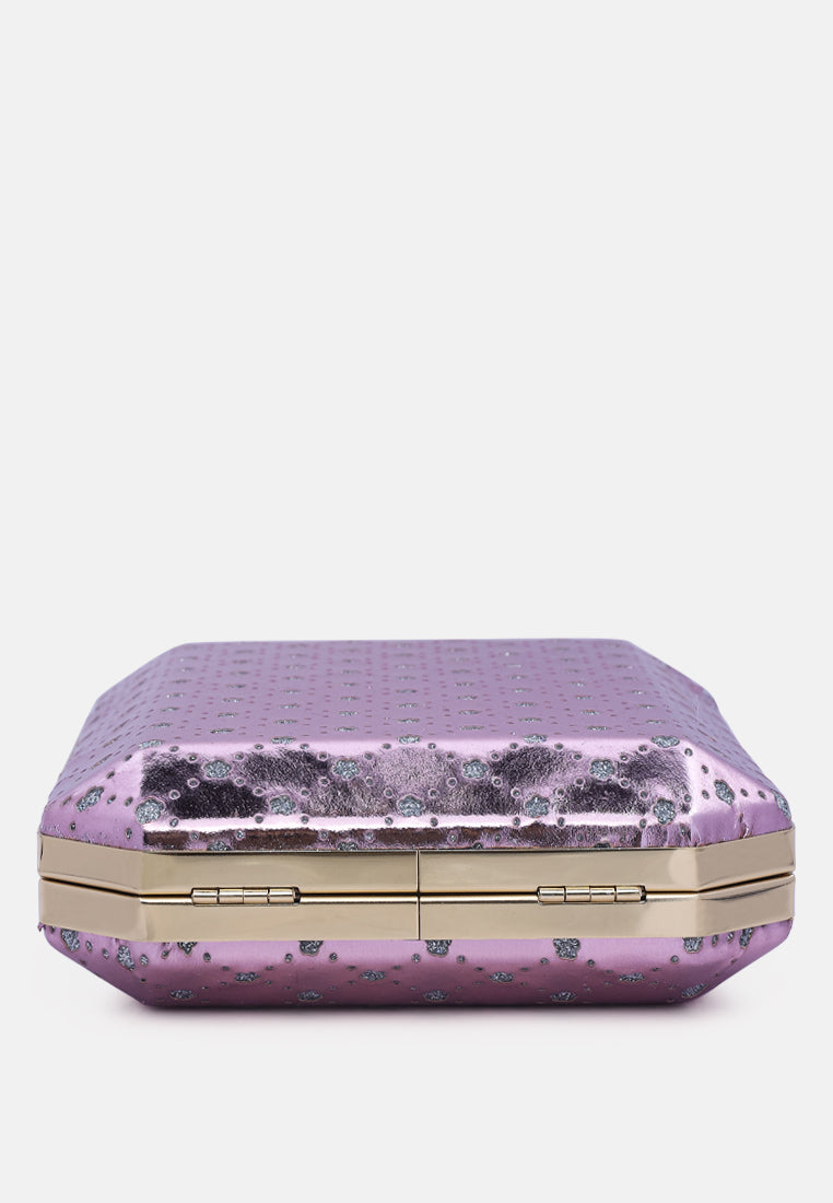Metallic Cut Out Clutch Bag from London Rag International