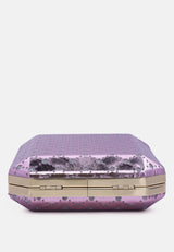 Metallic Cut Out Clutch Bag from London Rag International