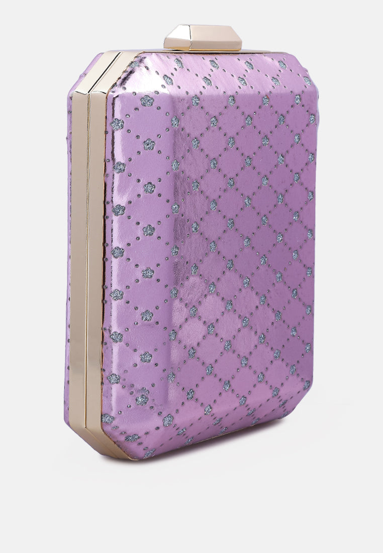 Metallic Cut Out Clutch Bag from London Rag International
