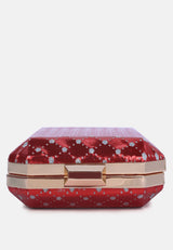 Metallic Cut Out Clutch Bag from London Rag International