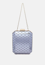 Metallic Cut Out Clutch Bag from London Rag International