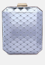 Metallic Cut Out Clutch Bag from London Rag International