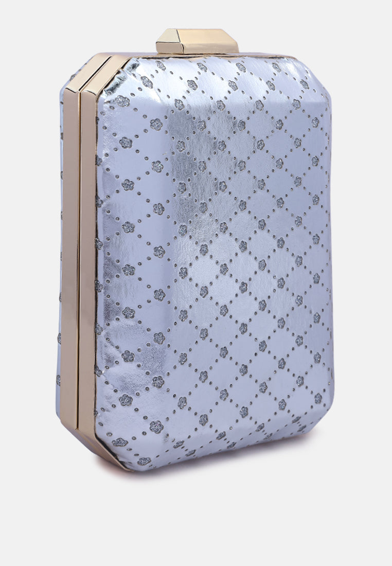 Metallic Cut Out Clutch Bag from London Rag International