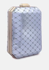 Metallic Cut Out Clutch Bag from London Rag International