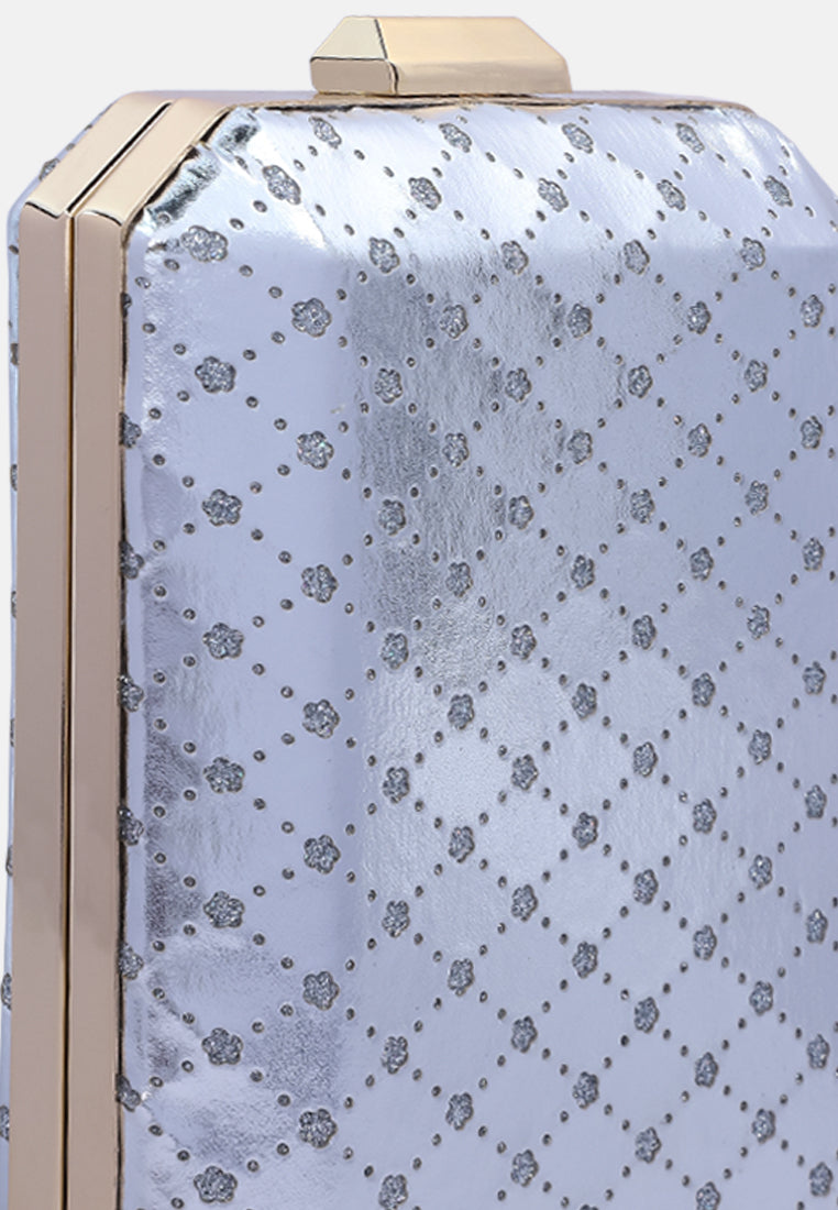 Metallic Cut Out Clutch Bag from London Rag International