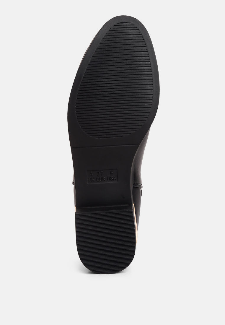Amara Metallic Sling Detail Chelsea Boots By RUW from London Rag International