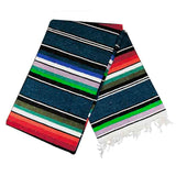 Cotton Blue Serape Blanket (100%) from West Path
