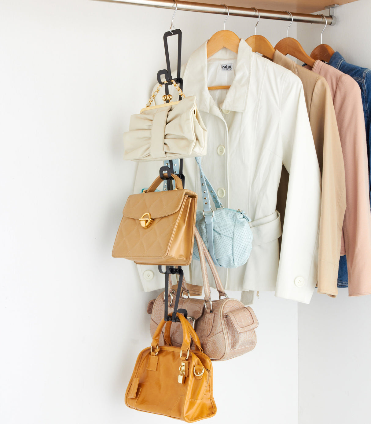 Cascading Storage Hooks - Steel from Yamazaki Home