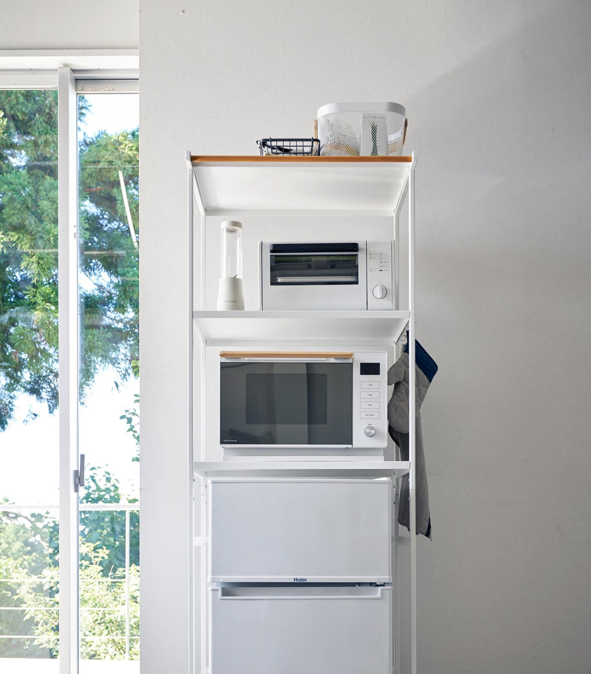 Three-Tier Storage Rack - (67" H) - Steel from Yamazaki Home