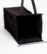 Laundry Hamper with Cotton Liner - Two Sizes - Steel + Cotton from Yamazaki Home