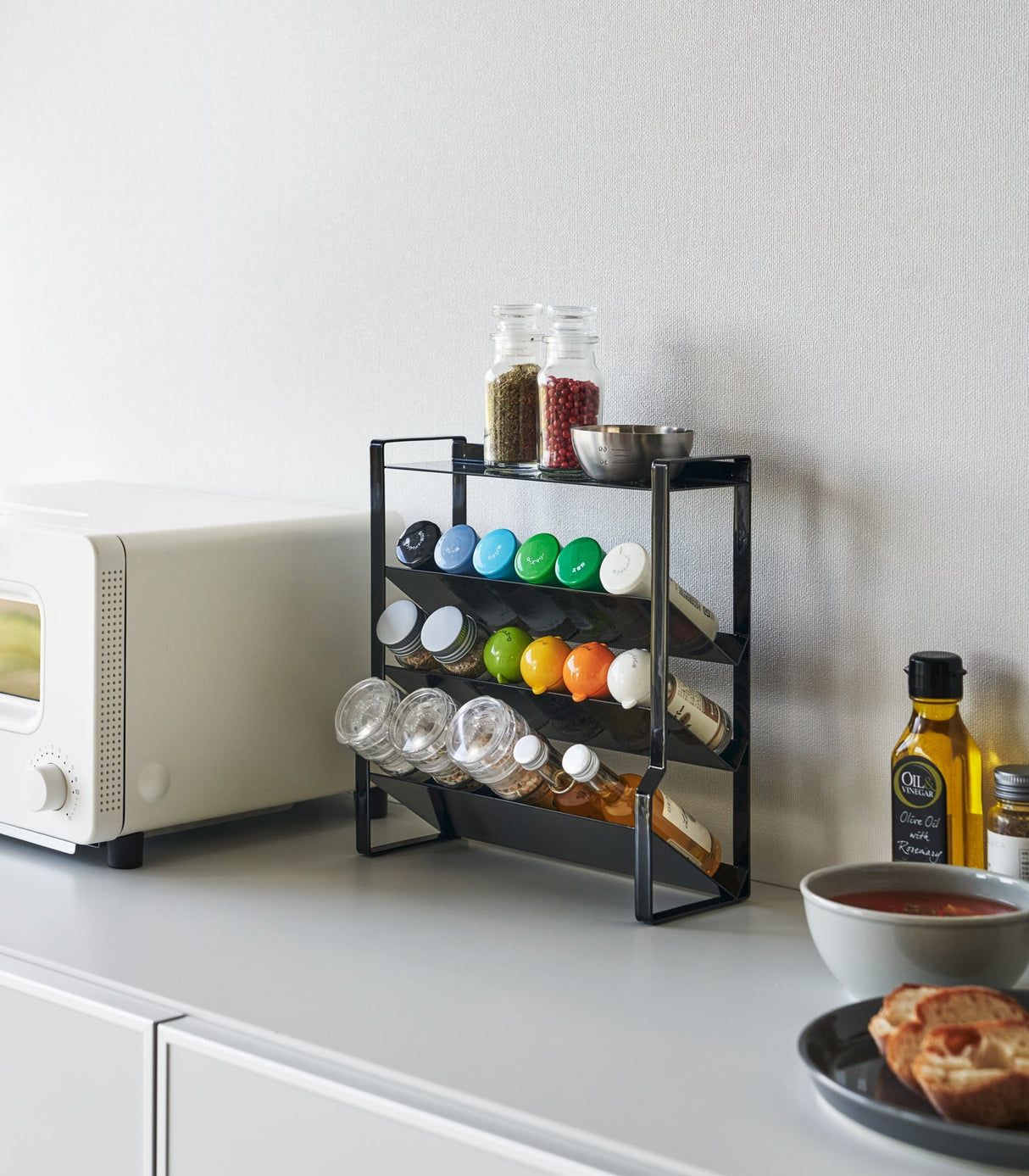 Four-Tier Slim Spice Rack - Steel from Yamazaki Home