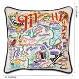 Michigan Hand-Embroidered Pillow from Quirks!