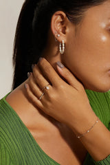 Micro Alternating Pearl & Bead Bracelet from eklexic