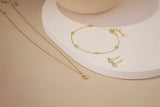 Micro Heart Charm Necklace from eklexic