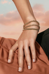 Micro Link Curb Chain Bracelet from eklexic