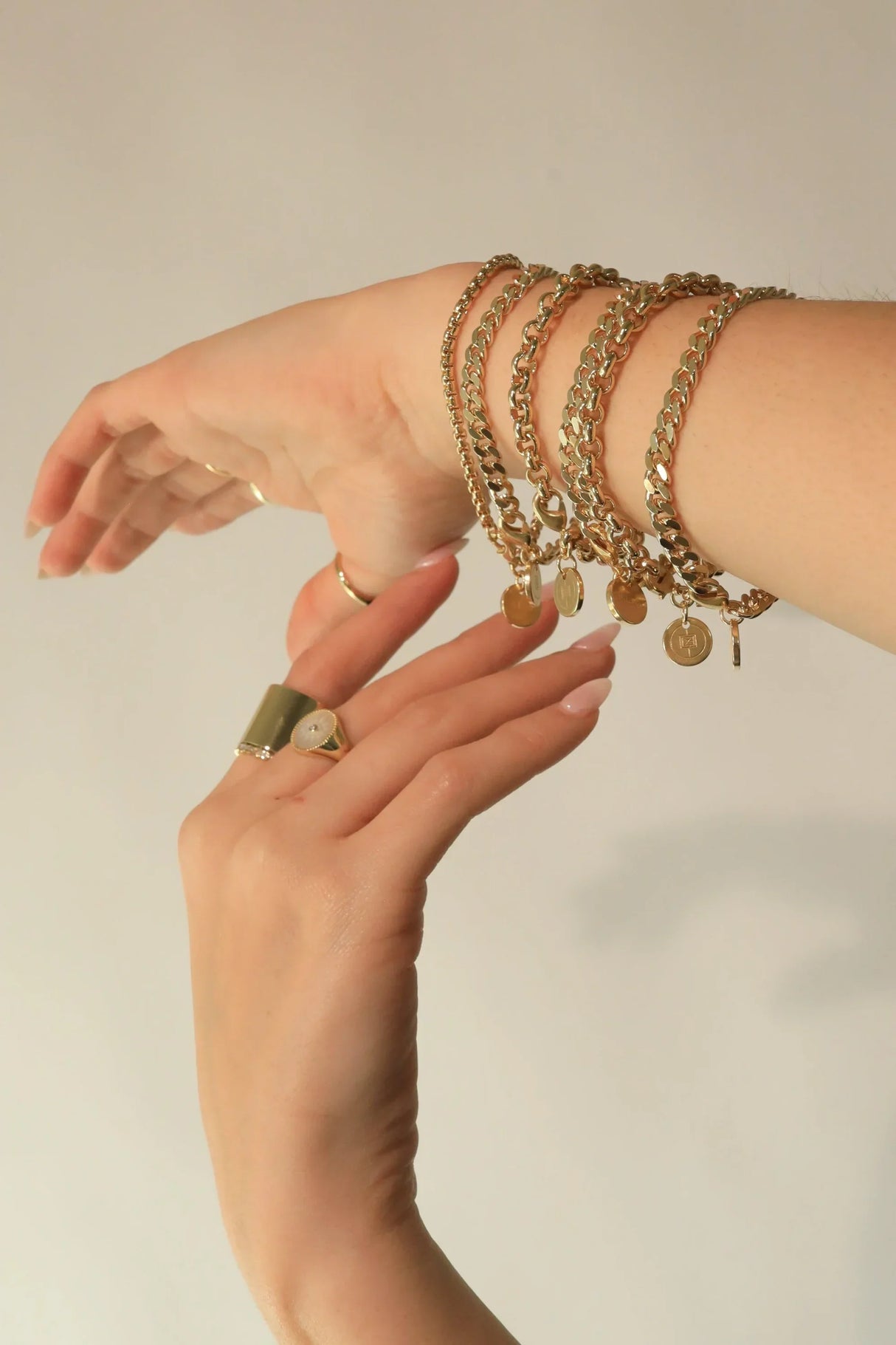 Micro Link Curb Chain Bracelet from eklexic
