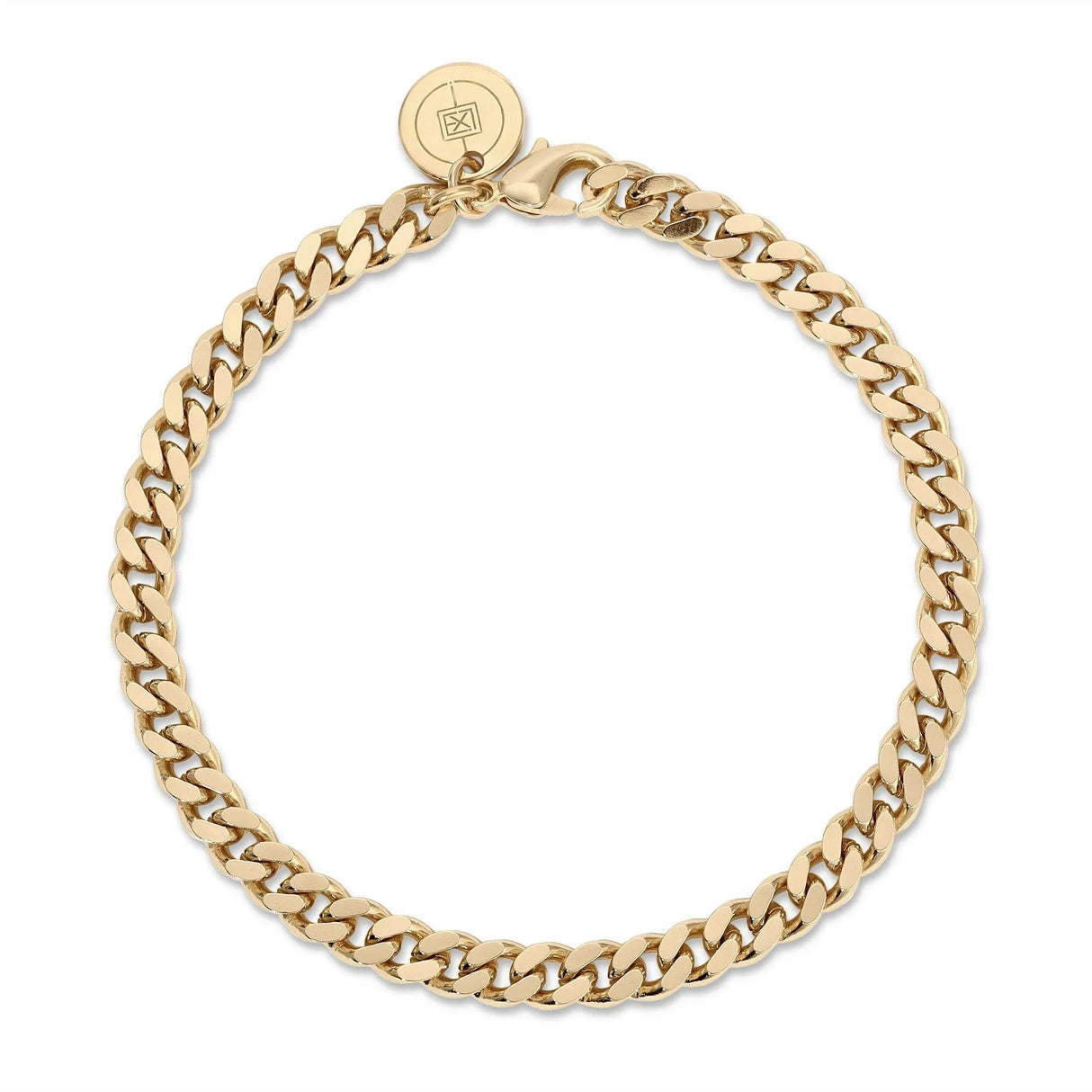Micro Link Curb Chain Bracelet from eklexic