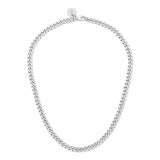 Micro Link Curb Chain Necklace from eklexic