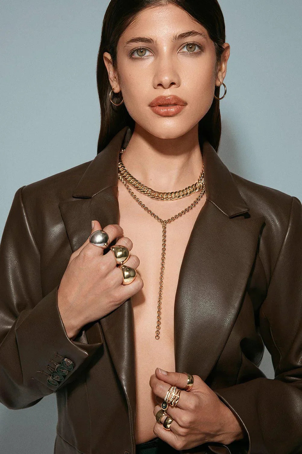 Micro Royal Rolo Chain Lariat from eklexic