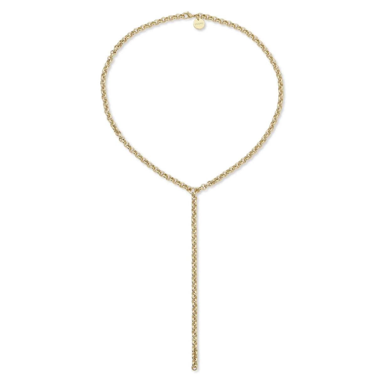 Micro Royal Rolo Chain Lariat from eklexic