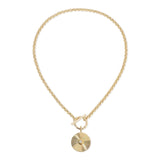 Micro Royal Toggle & Ocean Pendant Necklace from eklexic