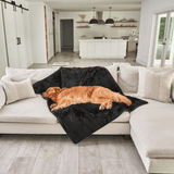 PupProtector™ Summer Short Fur Waterproof Throw Blanket - Midnight Black from Paw.com