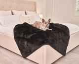 PupProtector™ Summer Short Fur Waterproof Throw Blanket - Midnight Black from Paw.com