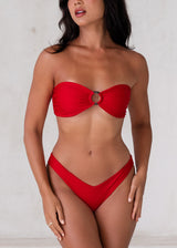 Mila Bandeau Top X Red from Sundaze Bikinis