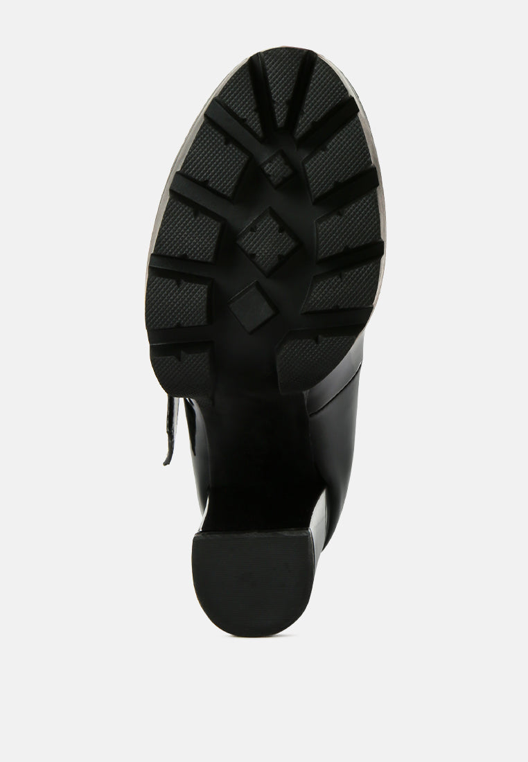 Millenial Bug Patent High Heeled Mary Jane Shoes from London Rag International