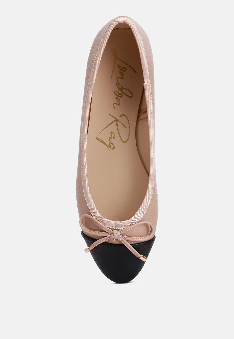 Minato Two Tone Ballet Flats from London Rag International
