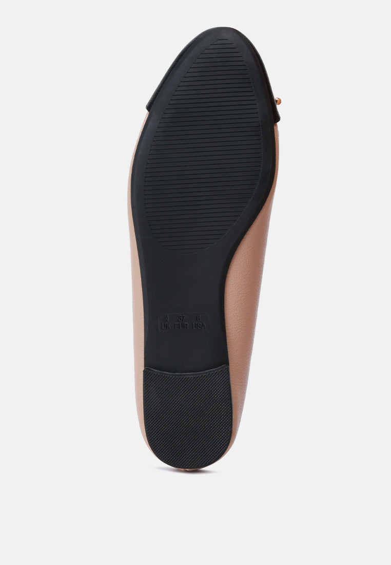 Minato Two Tone Ballet Flats from London Rag International