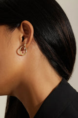Mini CZ Huggie Hoop Earrings from eklexic