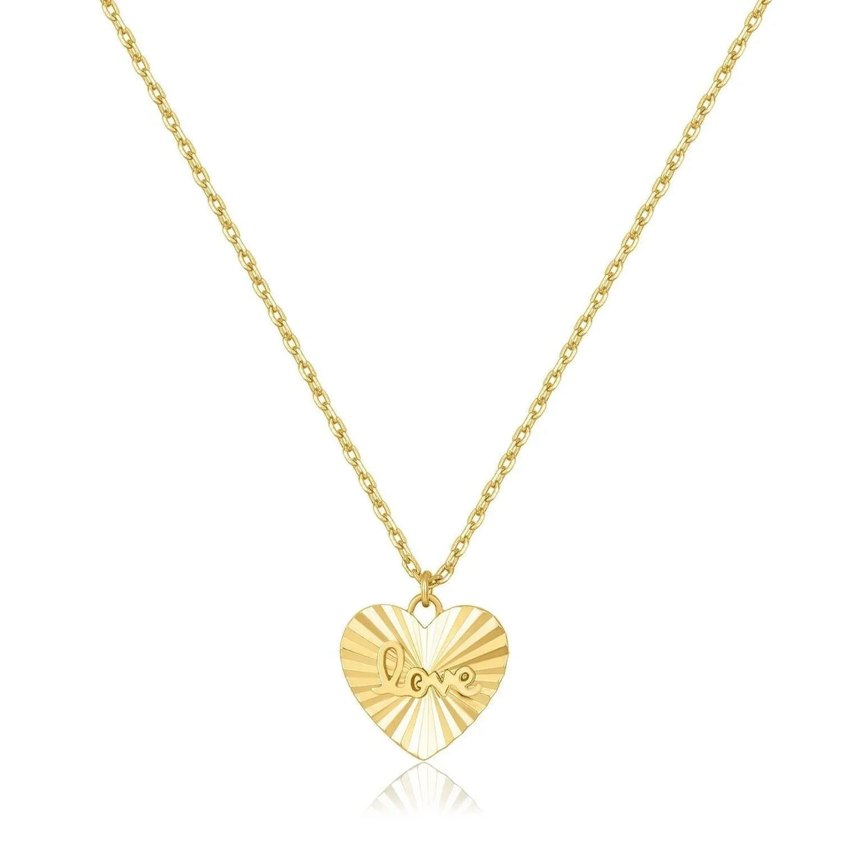 Mini Love Heart Charm Necklace from eklexic