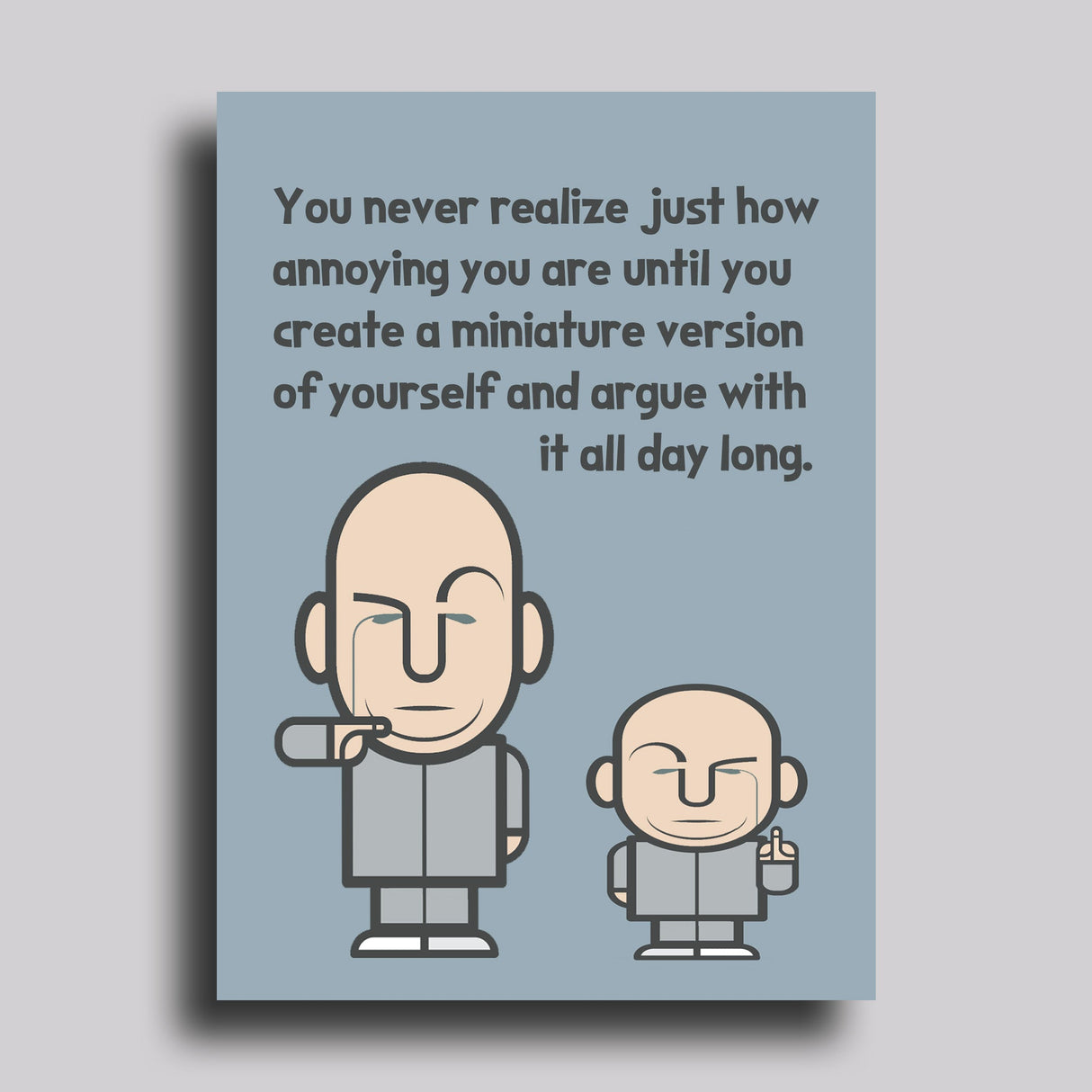 Miniature Version of Yourself (Mini Me) Parenthood Maternity Greeting Card from Carver Junk Company